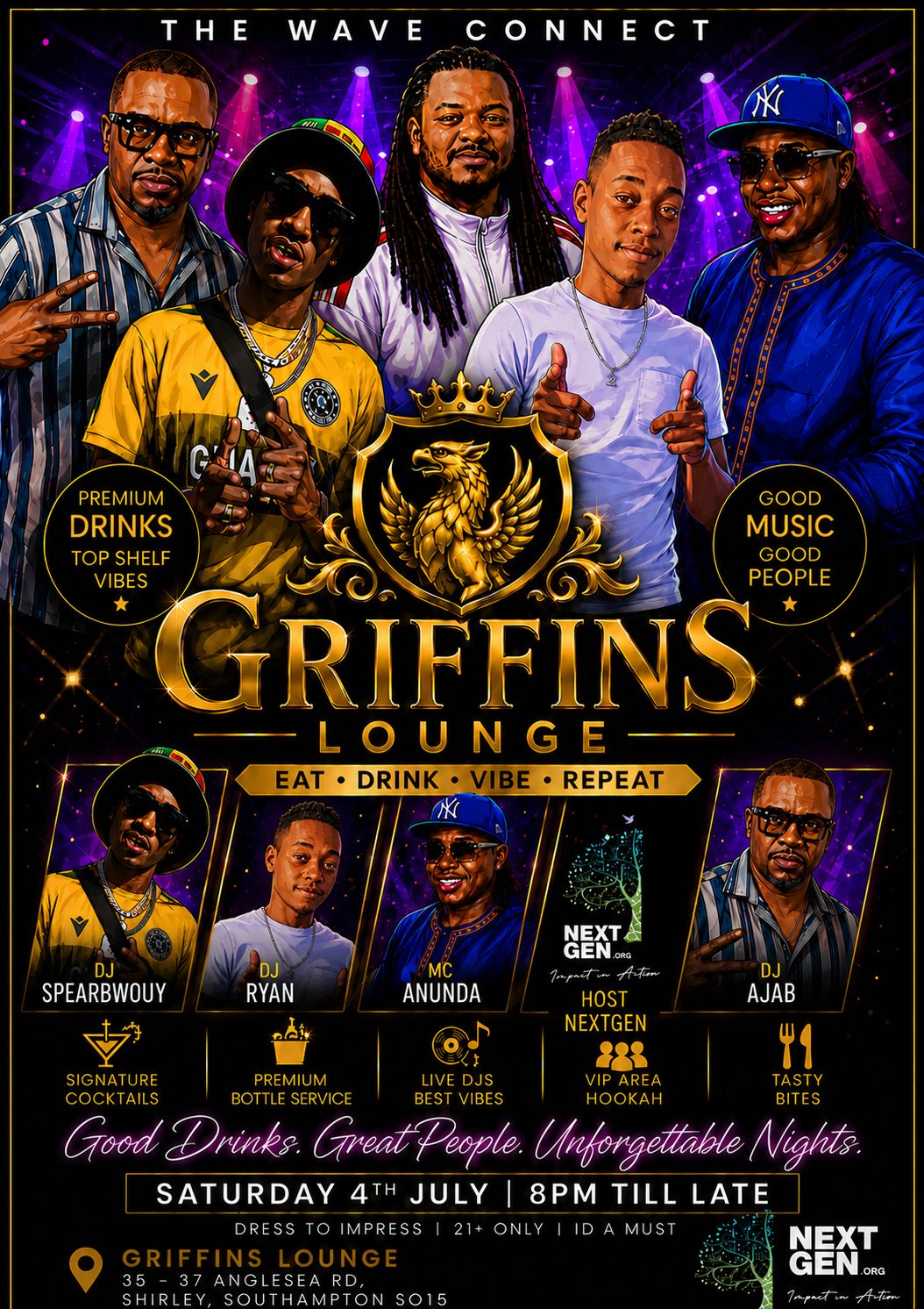 Live entertainment event artwork